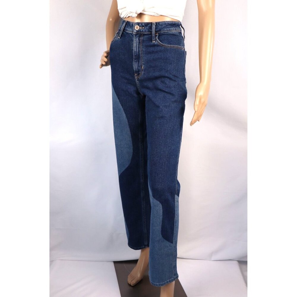 Hollister Ultra High-Rise Dad Jean W23 L31 Vintage Stretch Patchwork Denim - Picture 2 of 9